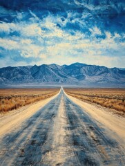 Naklejka premium Endless Road to Nowhere