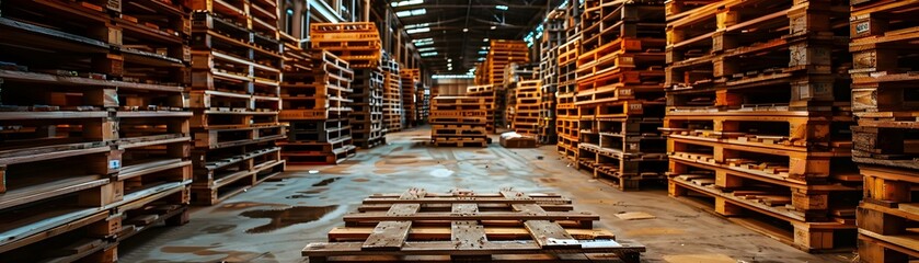 Recycled Pallet Storage in a Green Energy Powered Warehouse for Sustainable Logistics