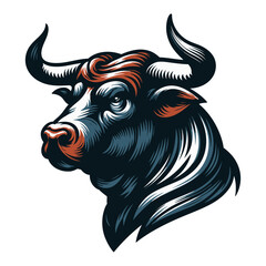 Bull vector illustration.