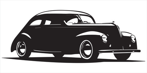 black silhouette car