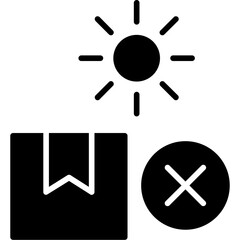 Avoid Direct Sunlight Icon