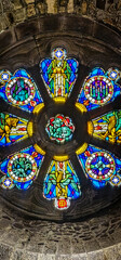 stained glass window in church