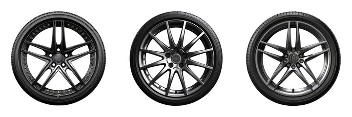 Obraz premium Wheel isolated on transparent background