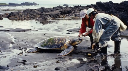 Obraz premium Two elderly women hike a mountain trail, demonstrating the spirit of adventure and strength, surrounded by breathtaking scenery.