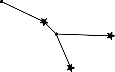 Obraz premium Cancer star constellation