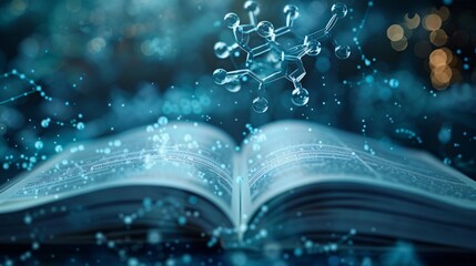 holographic molecular structure with textbook