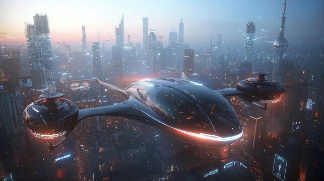Future City Flying Car.