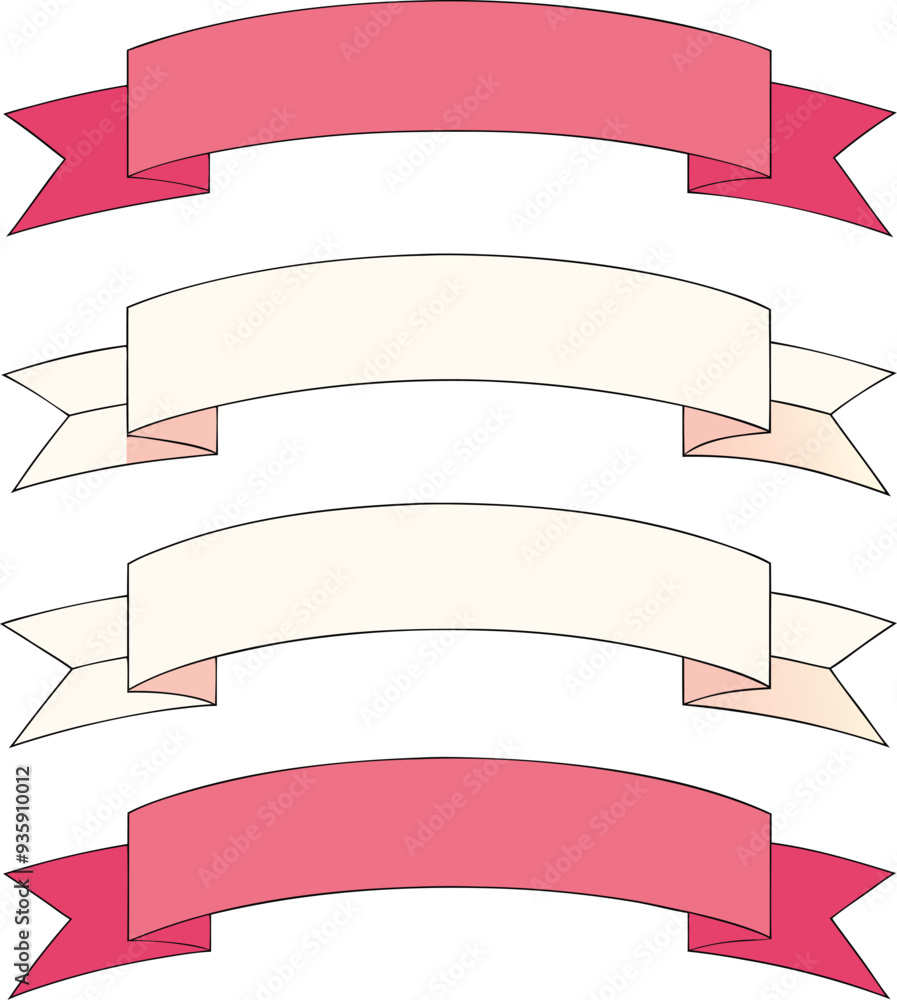 Wall mural dynamic ribbon graphics illustration with bold colors and intricate patterns perfect for eye-catchin