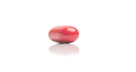 Single Red Capsule Pill