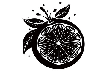 Creative fruit Silhouette Vector Art Illustration