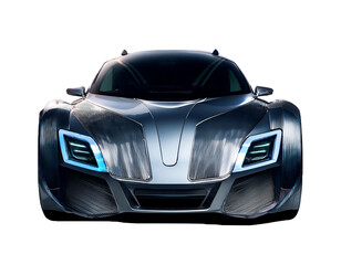  Future car front view full length on png 