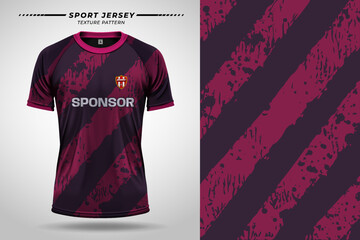 Sport jersey kit texture with vector mockup showcasing detailed fabric design for athletic apparel