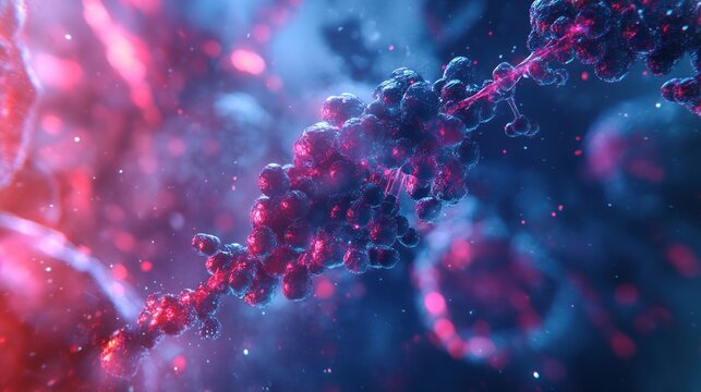 Abstract DNA Molecular Structure
