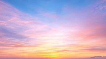 Obraz premium fantastic beautiful sky with cloud, gradient colors, sky background