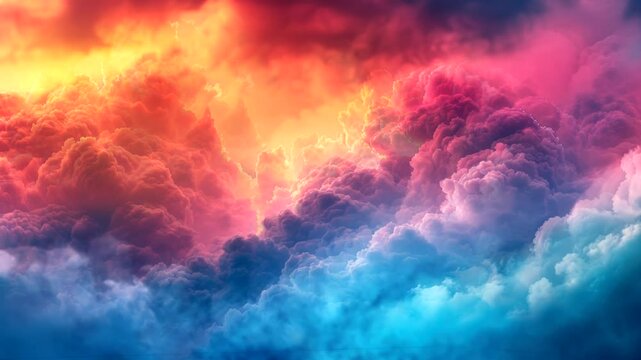 colorful clouds flowing background video animation background for live wallpaper Seamless looping time-lapse 4k 