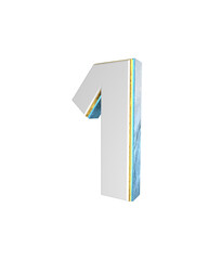 3D Number 1