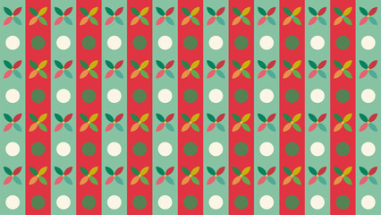 seamless christmas pattern, with geometric ornament, vector illustration