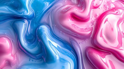 Obraz premium Pink and Blue Gradient, Shapes, Clouds, Bars, Waves, Abstract Image, Texture, Pattern Background, Wallpaper, Smartphone Cover and Screen, Cell Phone, Computer, Laptop, 9:16 and 16:9 Format