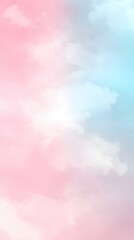 Fototapeta premium Pink and Blue Gradient, Shapes, Clouds, Bars, Waves, Abstract Image, Texture, Pattern Background, Wallpaper, Smartphone Cover and Screen, Cell Phone, Computer, Laptop, 9:16 and 16:9 Format