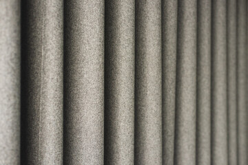 gray curtain from felt for acoustic absorption