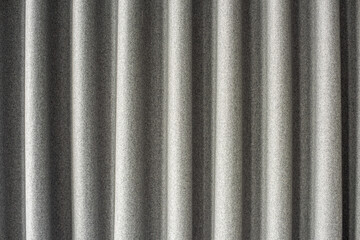 gray curtain from felt for acoustic absorption