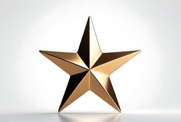 Obraz premium star isolated white background designed minimalist png style