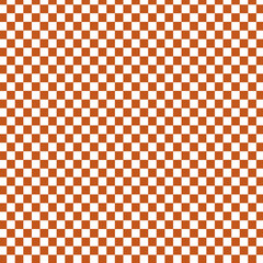 High-resolution chessboard background in darkest coral (#C2571A) and white, featuring large squares. This bold and vibrant design is ideal for striking, modern, and large-scale creative projects. 