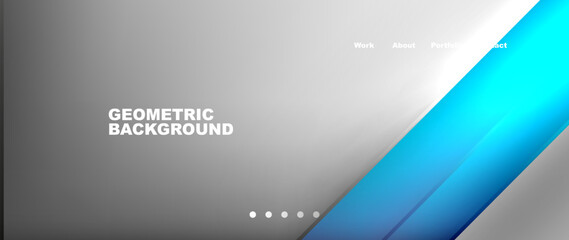 Flowing bright neon gradients geometric abstract background with triangles and lines. Fluid color pattern of color liquid gradient background for wallpaper, banner, background, card, landing page