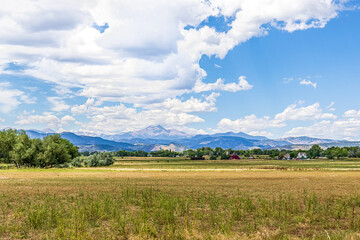 Scenic View of Longs Peak from Longmont, Colorado