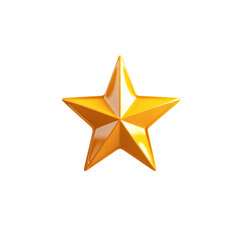 Golden Star 3D Render