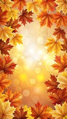 Obraz premium autumn background with leaves