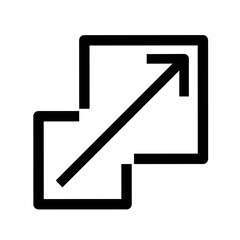 scalability icon vector with simple design