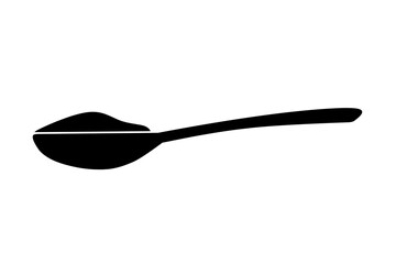 measuring spoon icon vector on white background. medicine dose measuring spoon icon