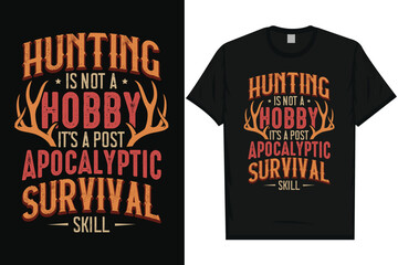Best hunting typography tshirt design