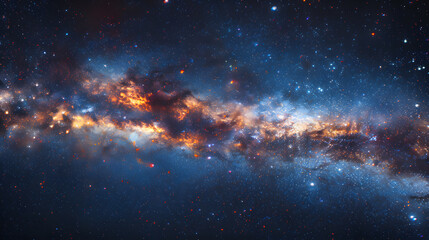 Fototapeta premium Photography is the reflection of sunlight from a camera light or lens. Stars in space.