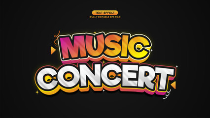 Music Glow In the Dark 3D Style Text Effect with Fully Editable Text and Font