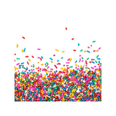 Obraz premium Colorful Sprinkles on Black Background