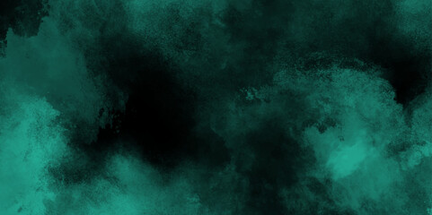 abstract cloud and vapor texture background. Black and blue smoke aquarelle smudge illustration smooth grungy smokey light pastel colors ink glow. Teal color powder explosion .