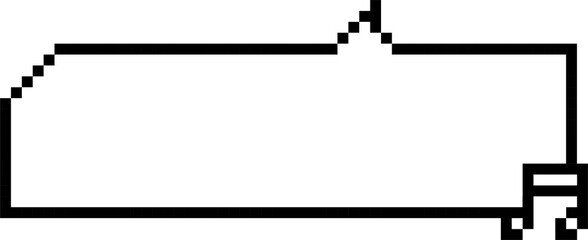 8bit retro game pixel speech bubble balloon with musical note, icon sticker memo keyword planner text box banner, flat png isolated transparent element design