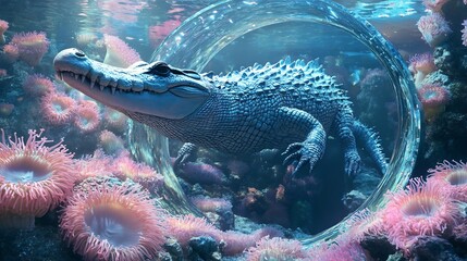 Crocodile in a Circular Reef