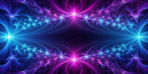 Linear purple and blue abstract fractal background, fractal, design, pattern, colorful, vibrant, digital, art, texture