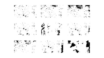 Vintage Grunge Background Set: Retro Banner Collection in Vector Art.