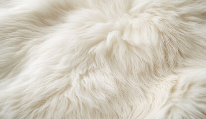 Close-up of soft, white fur texture.