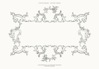 Baroque Border PNG, SVG and EPS Illustration
