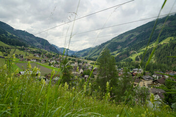 Overview photo of Döllach im Mölltal taken from the mountain.