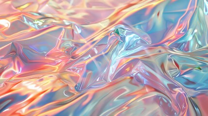 Holographic Iridescent Texture Background.