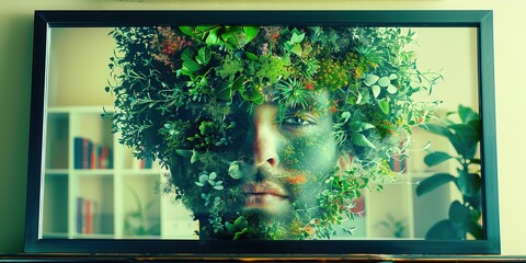 person watching tv