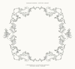 Baroque Border PNG, SVG and EPS Illustration No.2