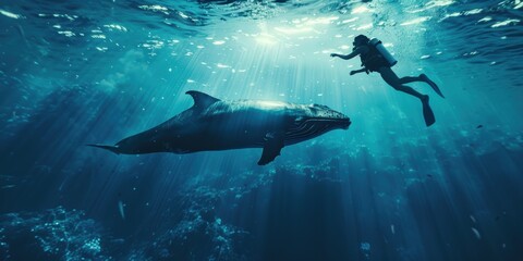 Obraz premium Whale Encounter