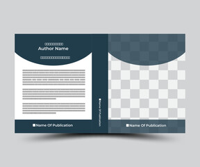 Creative book cover design template 